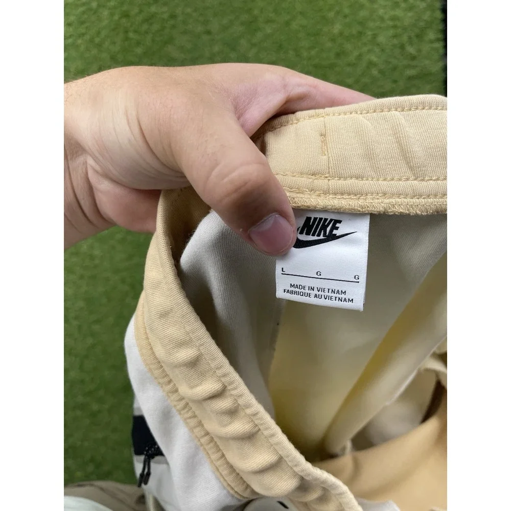 Nike Tech Fleece Sweatpants Mens Large Joggers Colorblock y2k Spellout Tapered